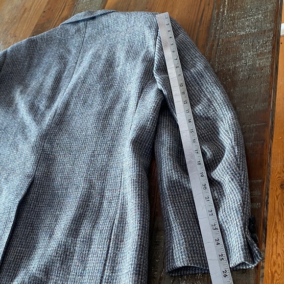 Vintage Harris Tweed Wool Blazer Men’s suit jacket Grandpacore old money - Picture 9 of 16